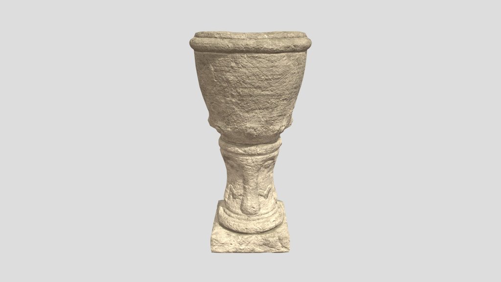 Old Greek Style Flower Pot