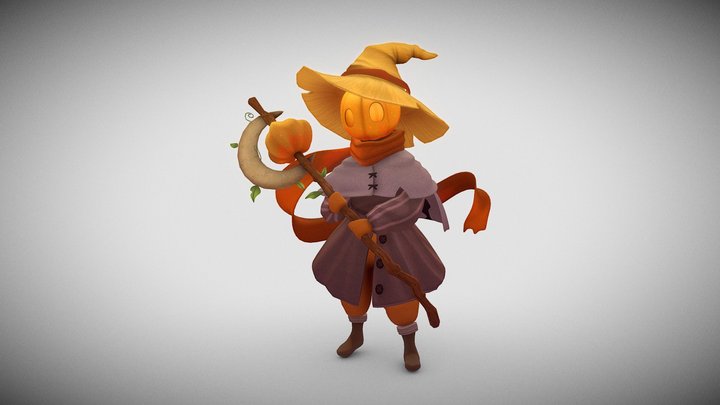 Pumpkin Wizard! 3D Model