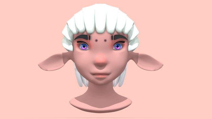 Fantasy Head 3D Model