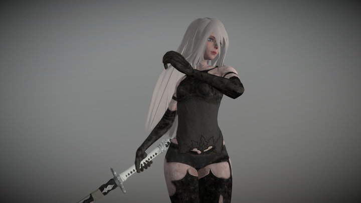 NieR-A2-Pose 3D Model