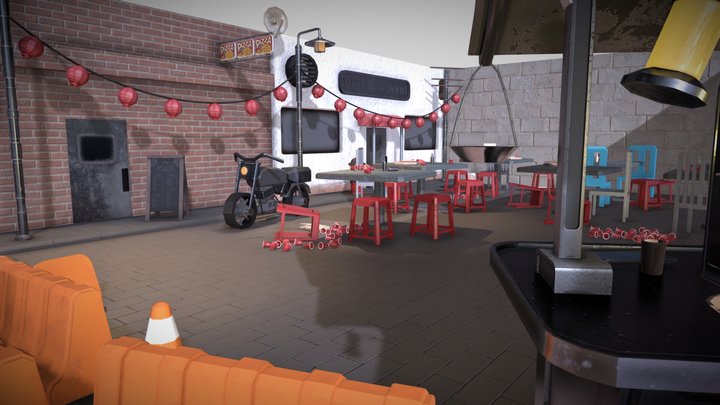 Urban Enviroment - street 3D Model
