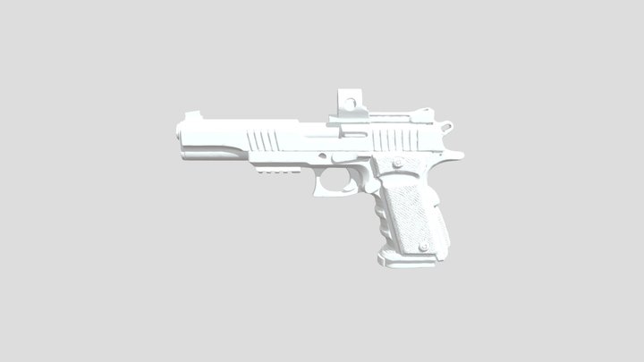 Modded CZ-75 / 1911-style 3D Model
