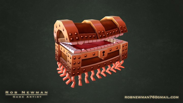 Terry Pratchett's "The Luggage" - No PBR 3D Model