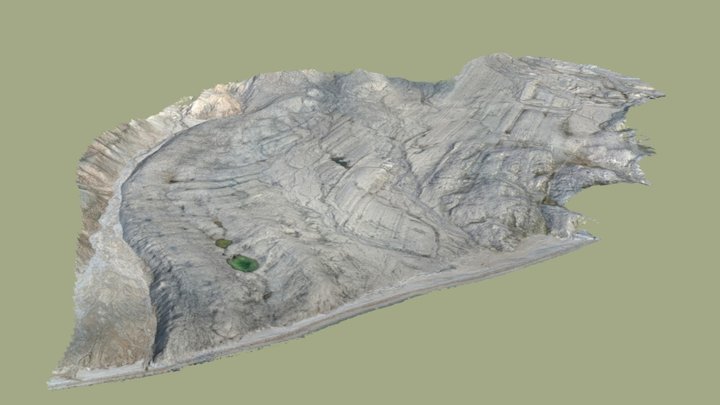 North shore of Adolfbukta 3D Model