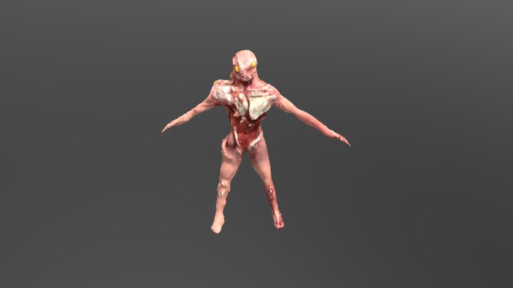 Mutated Creature 3D Model