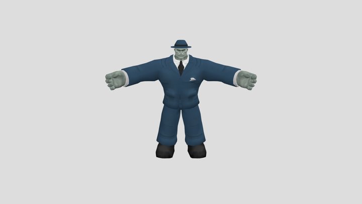 Hulk (2003) Movie Game - C.JoeFixit for S. Hulk 3D Model