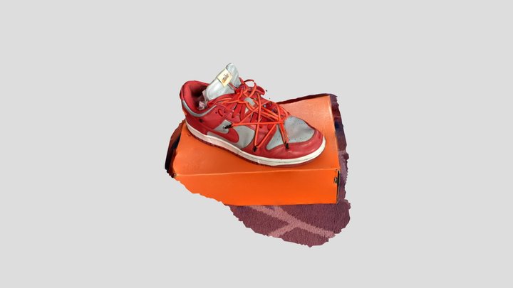 Off white dunk low 3D Model