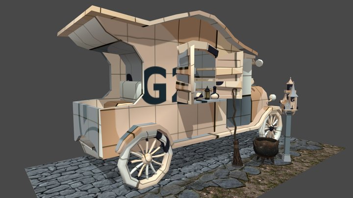 Grandma's House - 2 More detailed props 3D Model