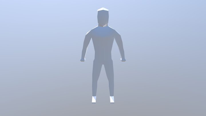 low poly character 3D Model