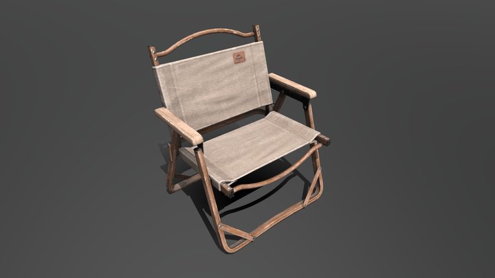 Camping Folding Chair 3D Model