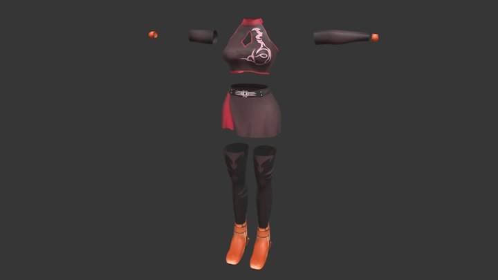 Cloth Set 1 3D Model