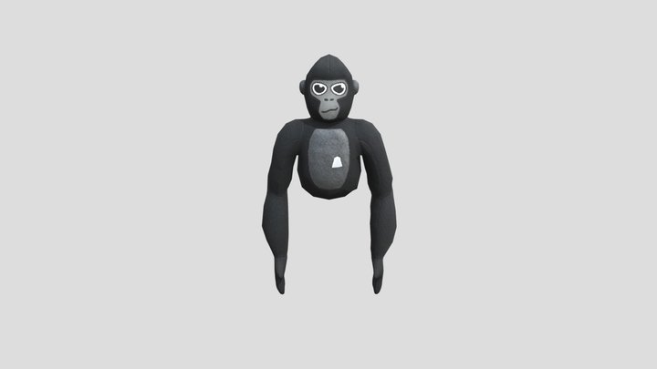 new gorilla tag plushie Ik rig 3D Model