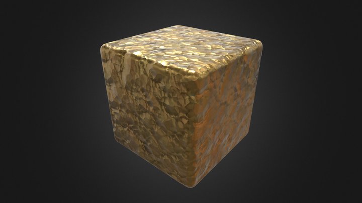 Hammared Gold Materialc 3D Model