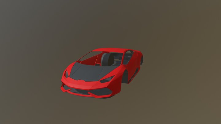 3D Lamborghini Huracan Car Bodywork 3D Model