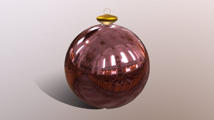 3D Christmas tree ball Decoration Free 3D Model