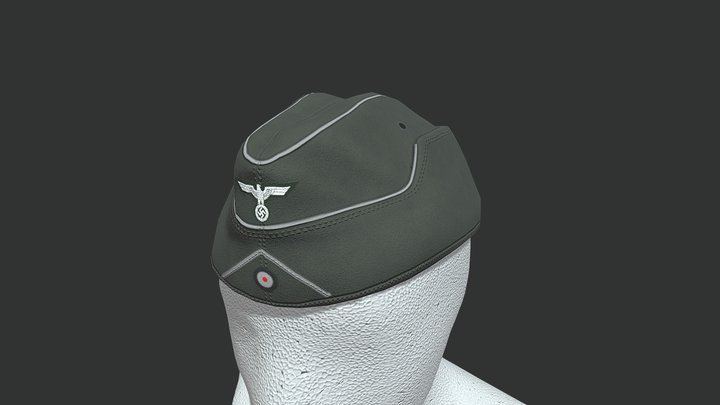 Nco M38 Feldmütze 3D Model