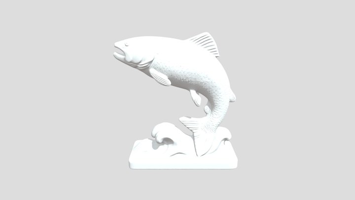 trout tully bookend 3D Model