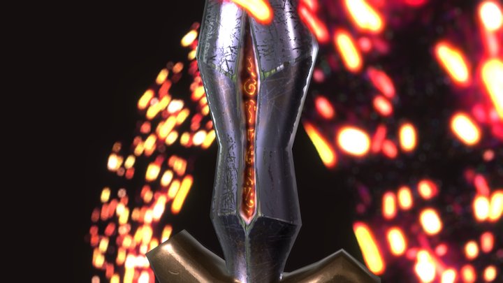 Dagger of Flame 3D Model