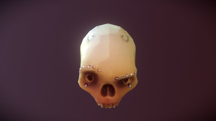 Skull LOW 3D Model
