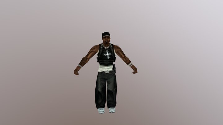 50 Cent bulletproof psp fully rigged 3D Model