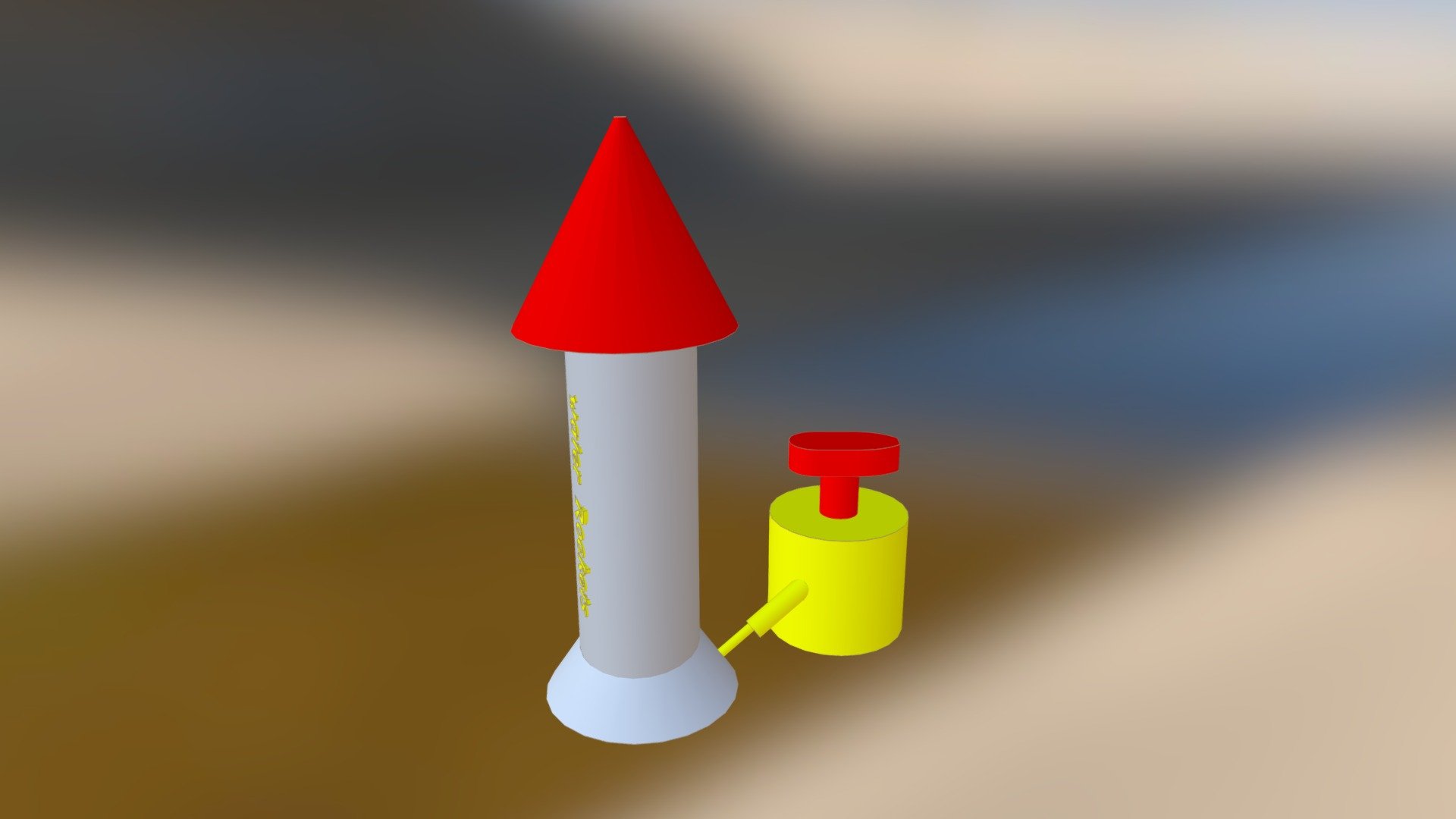 water rocket - 3D model by jeanie.d (@jeanie) [48b28c5] - Sketchfab