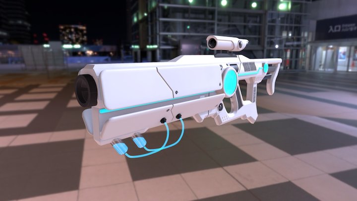 Sci-Fi Rifle/Cannon 3D Model