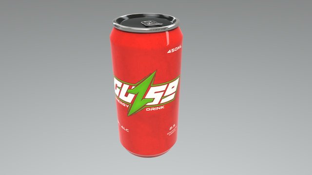 Energy/Alcohol Drink Can 3D Model