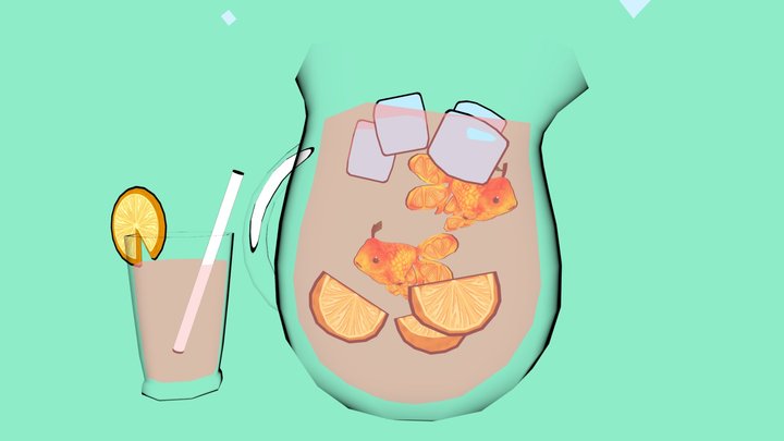 Lemonade Bowl 3D Model
