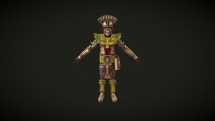 Skull Necromancer 3D Model