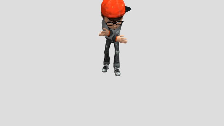 Jumping Down 3D Model