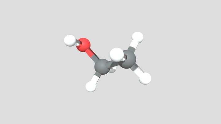 Ethanol Molecule – Kostenloses 3D-Modell STL