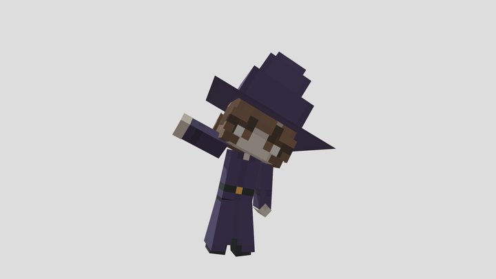 Little Witch 3D Model