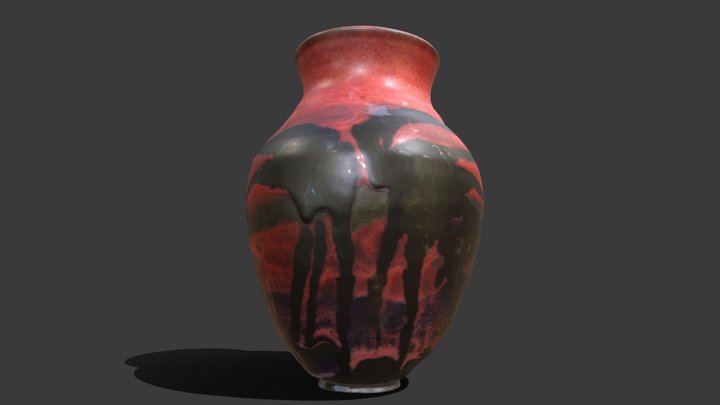 “Red Vase” By: Philip Henry V 3D Model