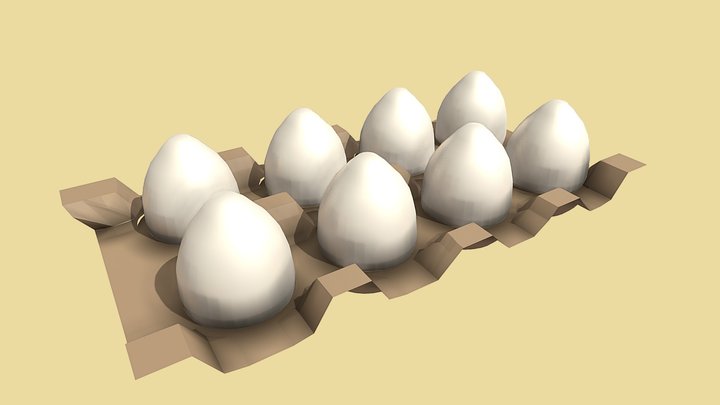 Egg Carton 3D Model