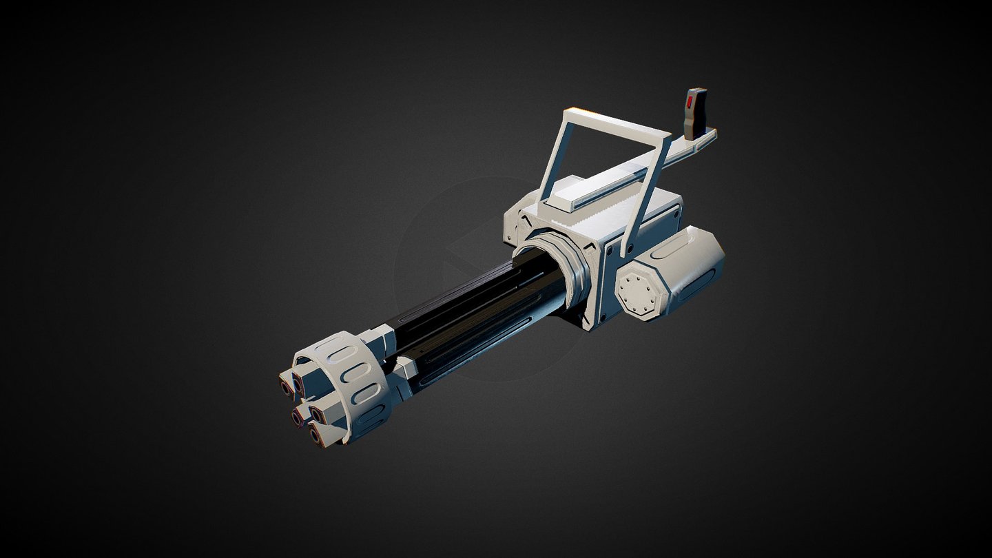Low Poly Minigun