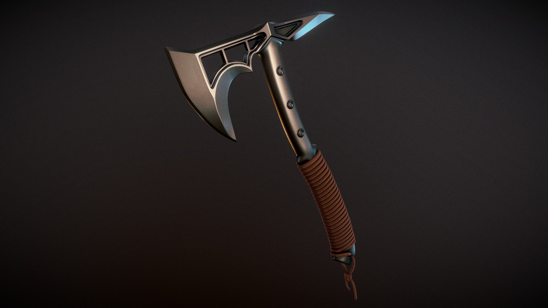 Axe (high Poly Exercise) - 3d Model By Katrincatta [48b6e32] - Sketchfab