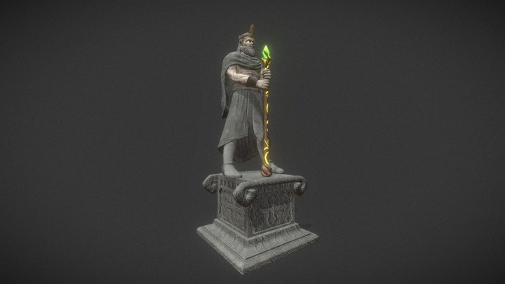 Statue made for a game. 3D Model