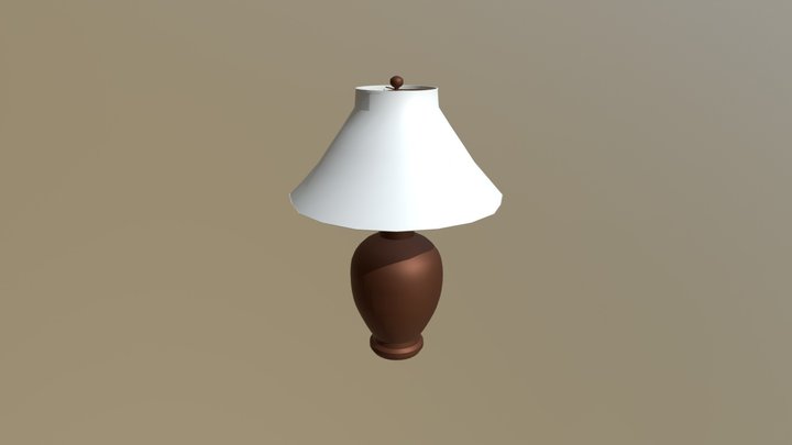 Simple table lamp 3D Model