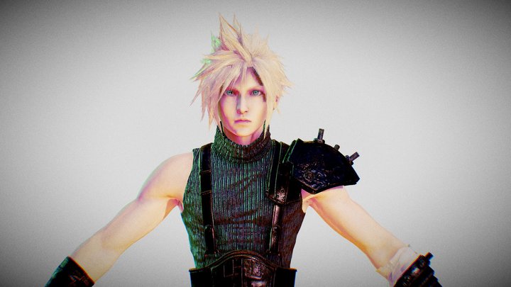 Cloud Strife – Modello 3D gratuito STL