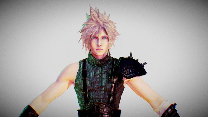 Cloud Strife – Modelo 3D gratuito STL