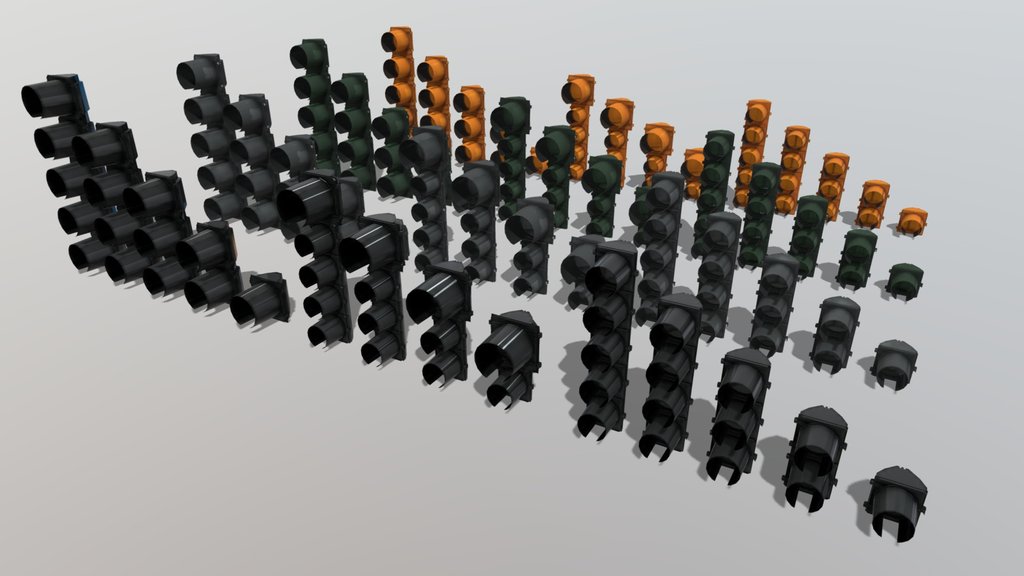 Peek Polycarbonate Traffic Signal Colors Pack