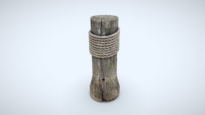 Timber Mooring | Scarborough Harbour 3D Model