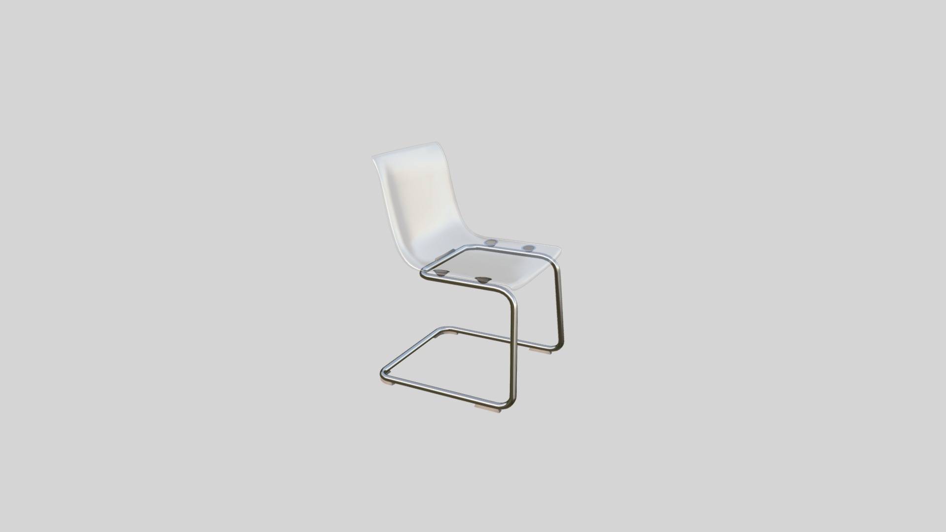 3D model Chair Tobias - This is a 3D model of the Chair Tobias. The 3D model is about a glass table with a chair.