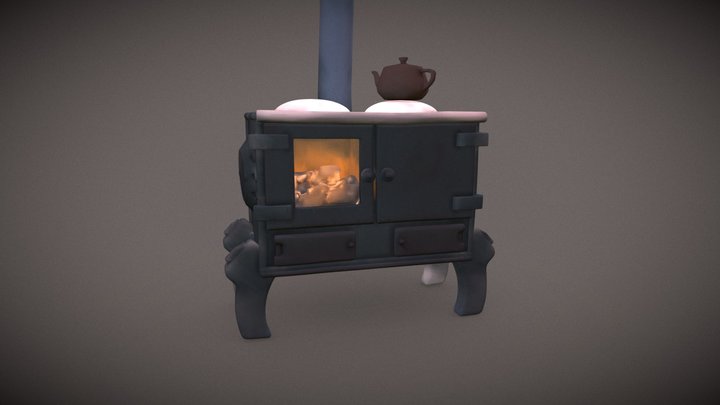 #3December 2018 - Wood Stove 3D Model