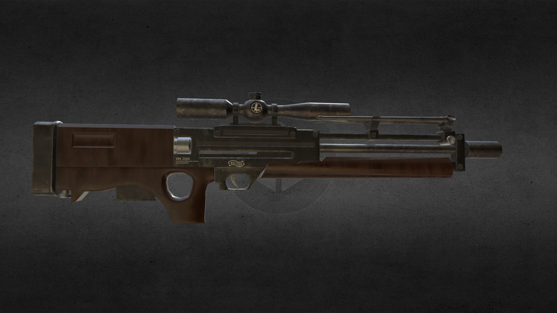 WA2000 Sniper Rifle - 3D model by Josef Woods (@jamz95) [48bf31b ...