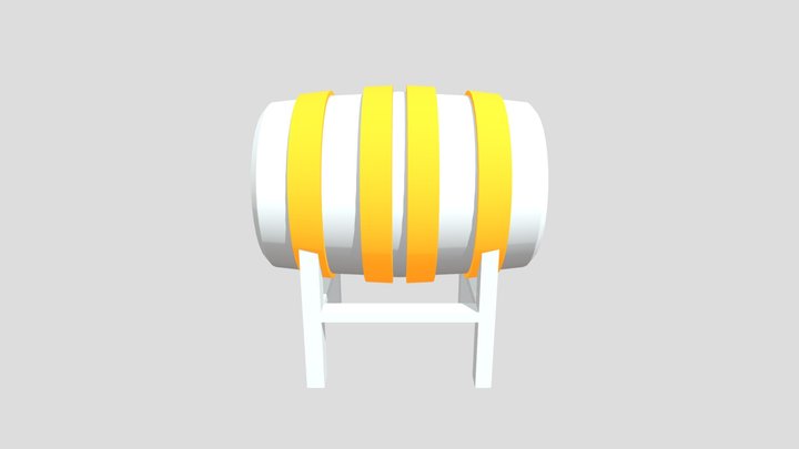 Beer Barrel 3D Model
