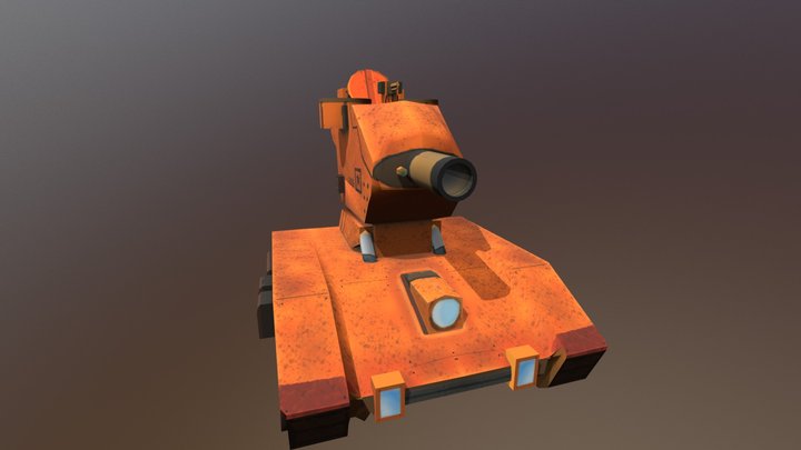 Orange Star Tank 3D Model