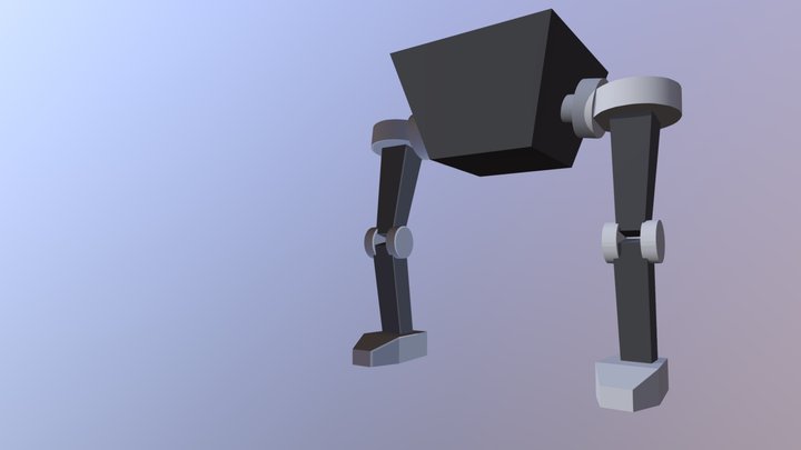 Transport Robot A-02 Tris Anim FBX 3D Model