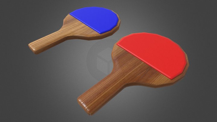 Ping Pong Paddles - 3D Model – Modello 3D gratuito STL