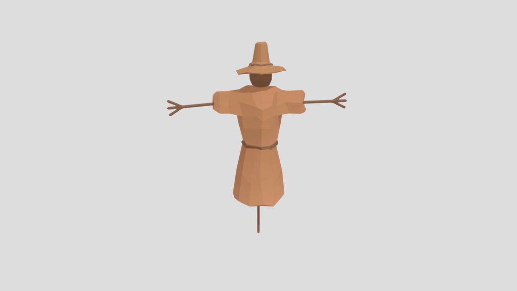 Low Poly Scarecrow